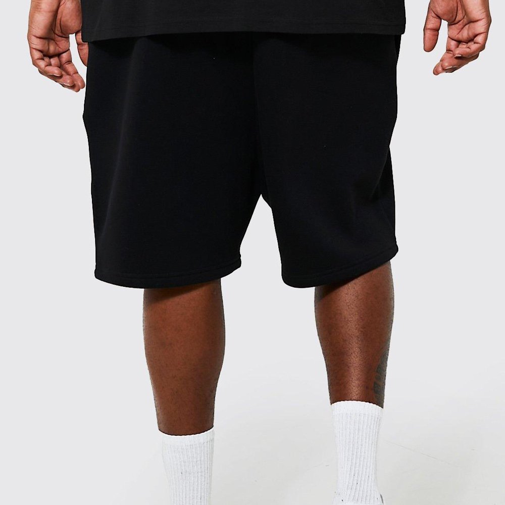 Plus Bm Applique Jersey Shorts