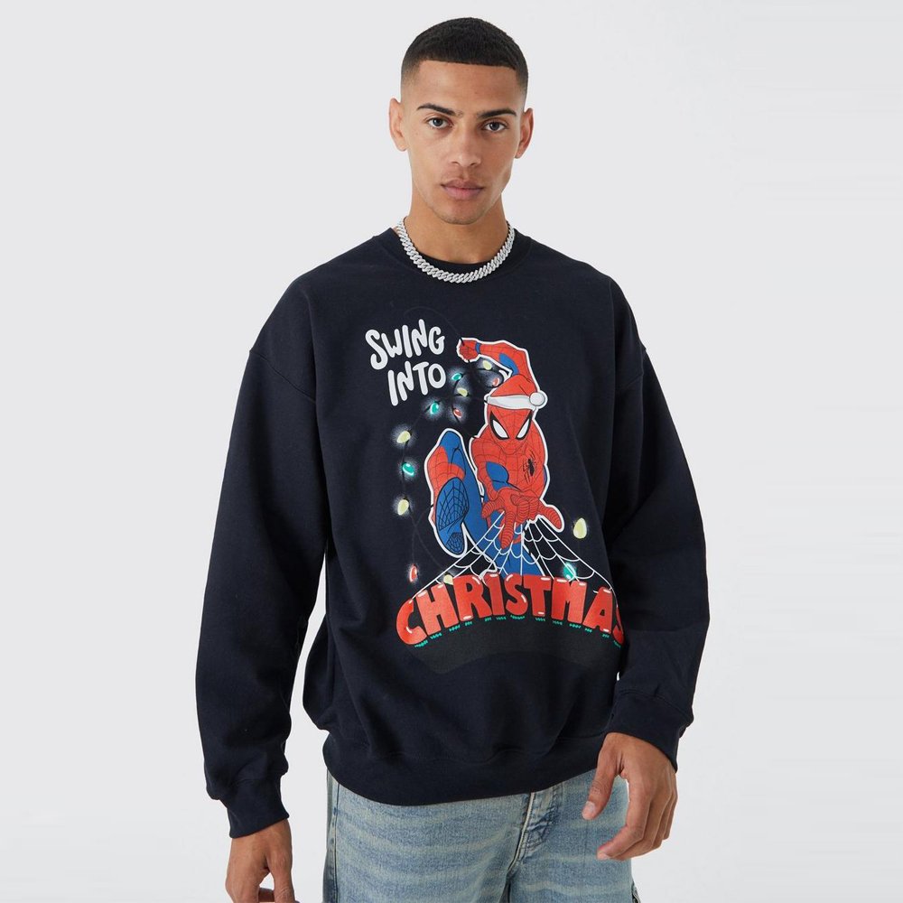 Oversized Spiderman Sweatshirt